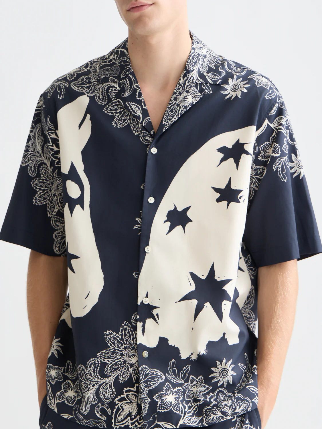 SCOTCH&SODA Camisa estampada e folgada