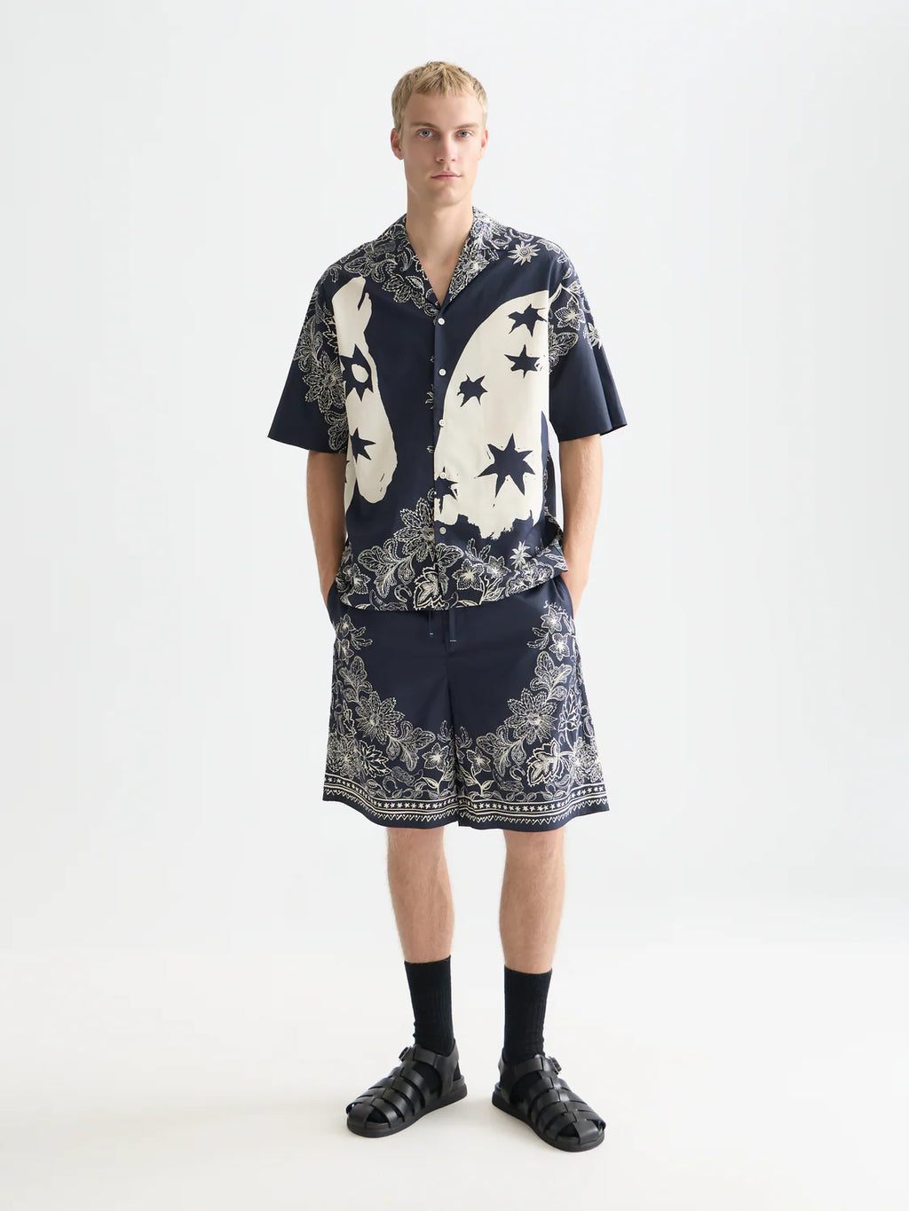 SCOTCH&SODA Camisa estampada e folgada