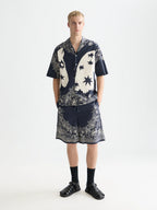 SCOTCH&SODA Camisa estampada e folgada