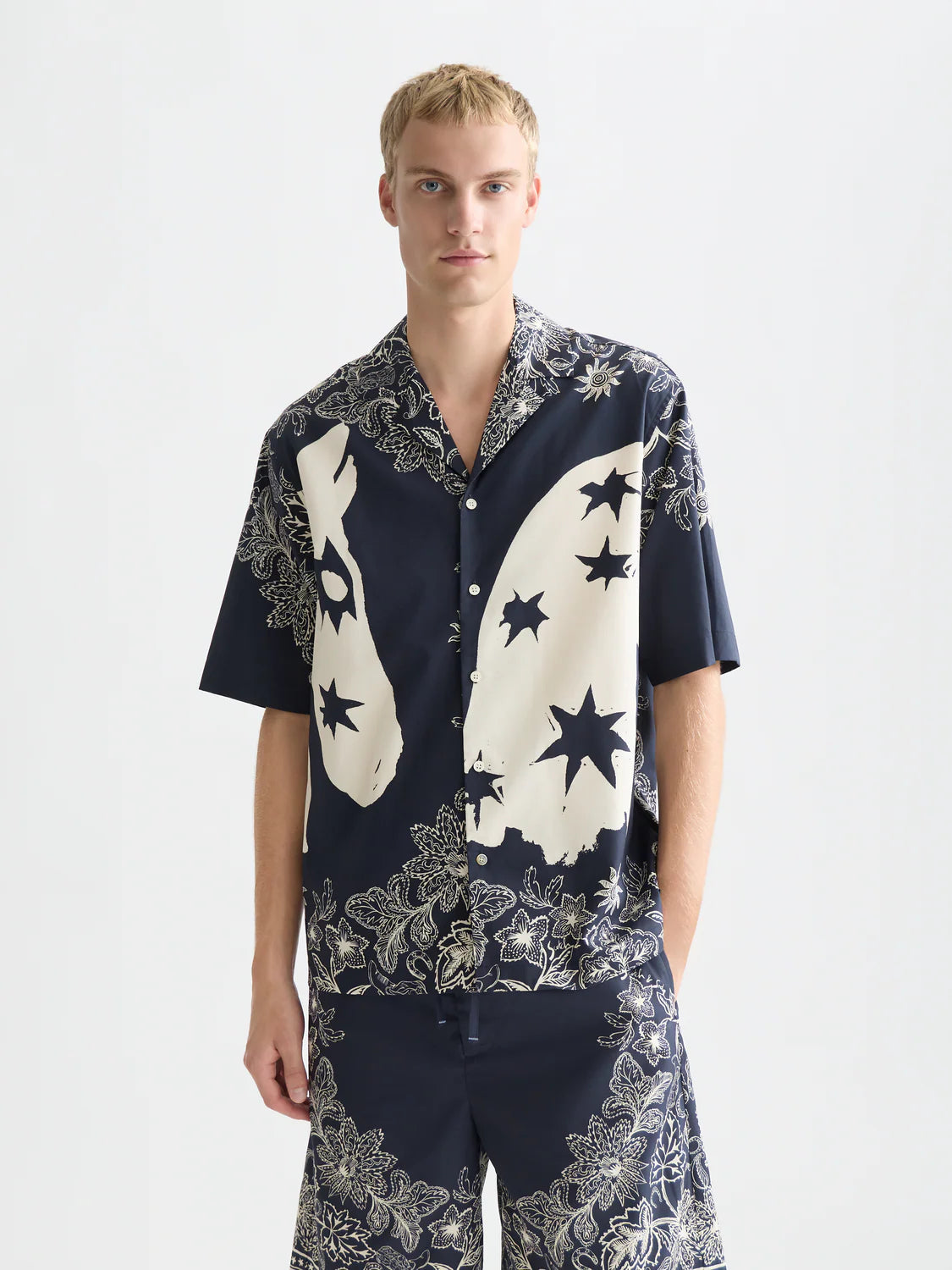 SCOTCH&SODA Camisa estampada e folgada