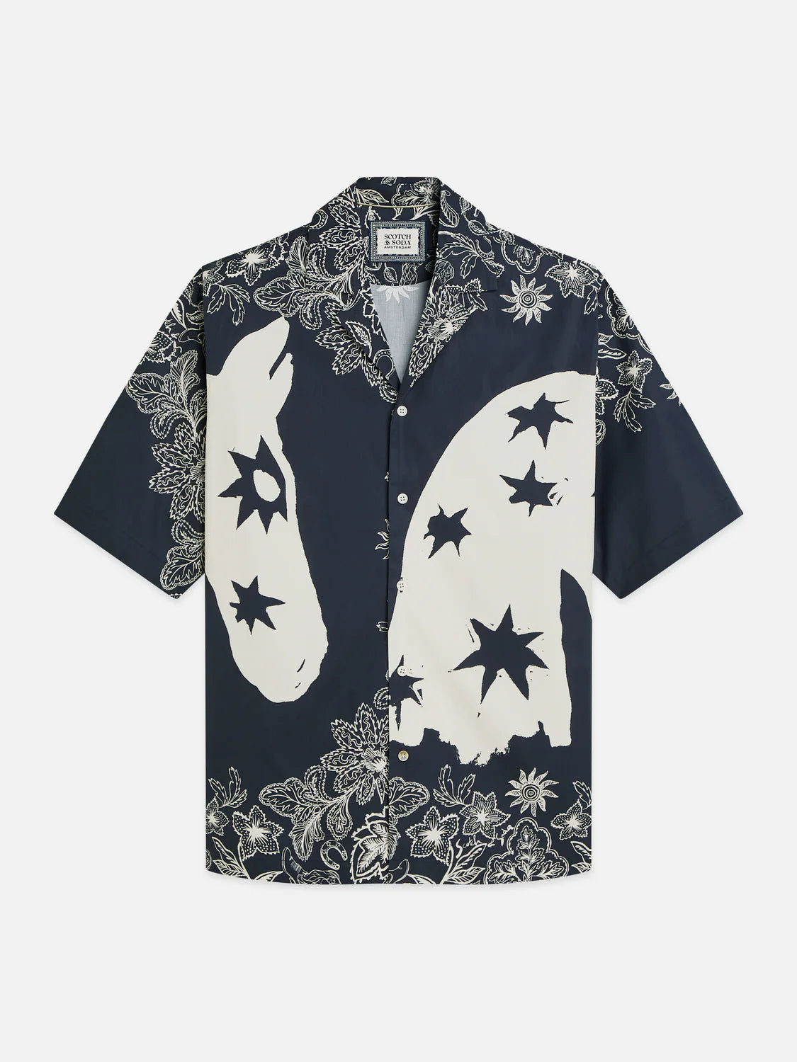 SCOTCH&SODA Camisa estampada e folgada