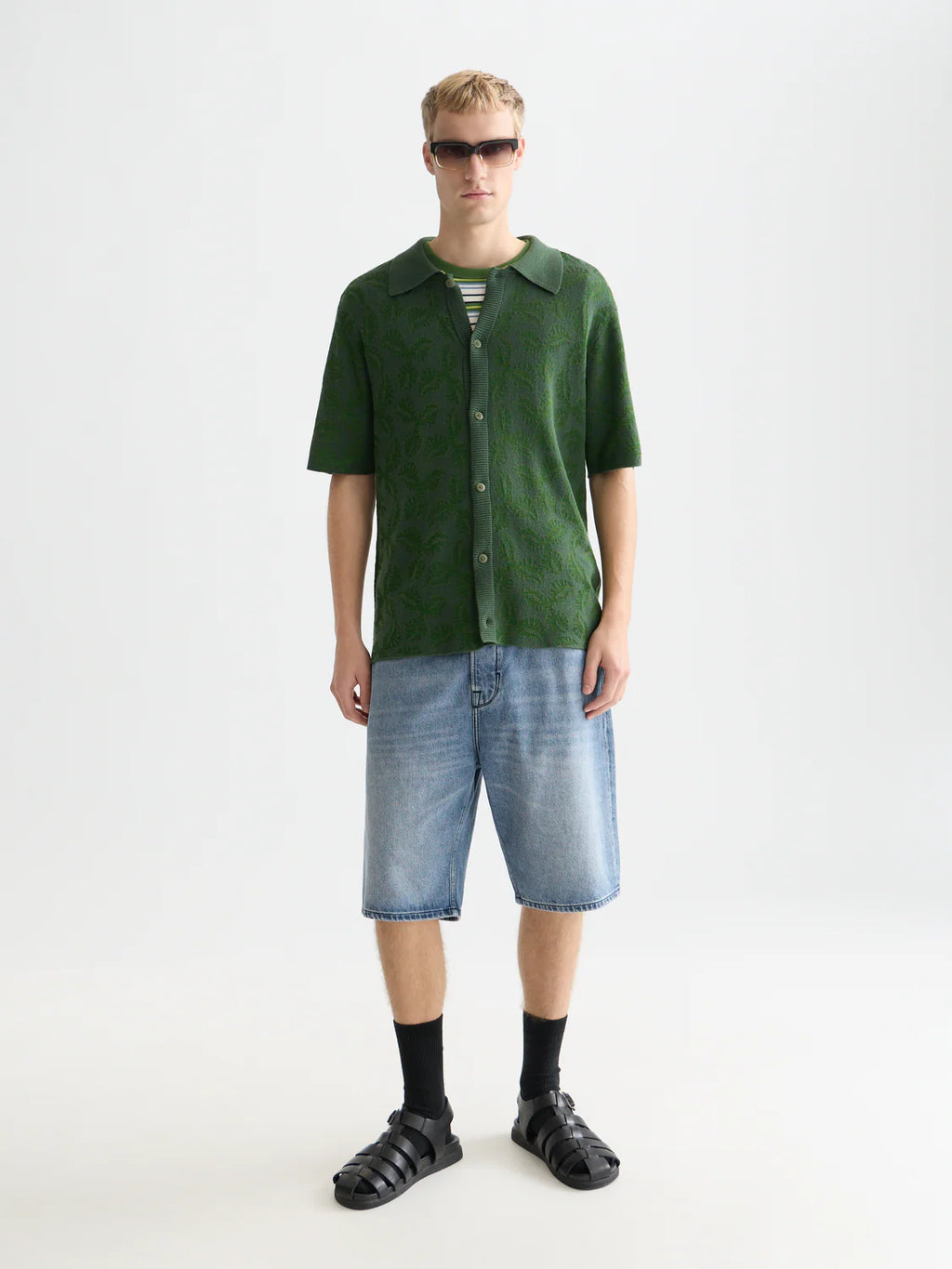 SCOTCH&SODA Camisa em tricô bicolor