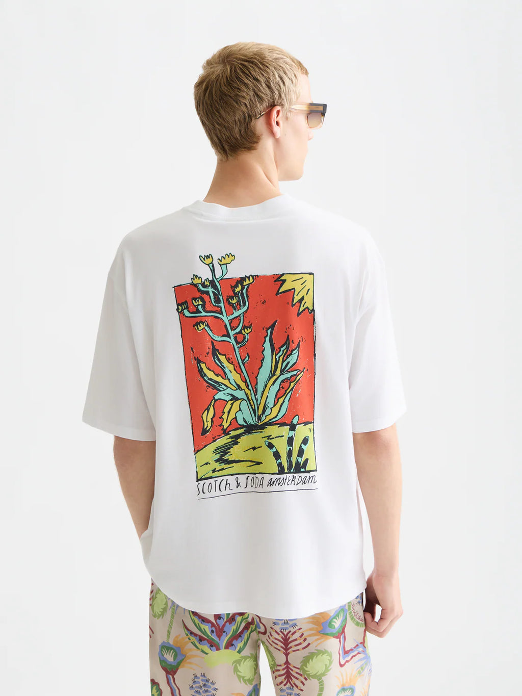SCOTCH&SODA T-shirt com estampa de arte
