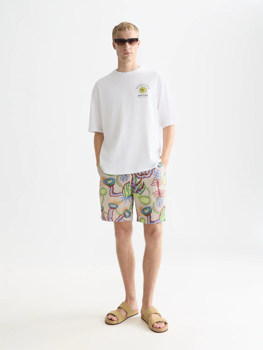 SCOTCH&SODA T-shirt com estampa de arte