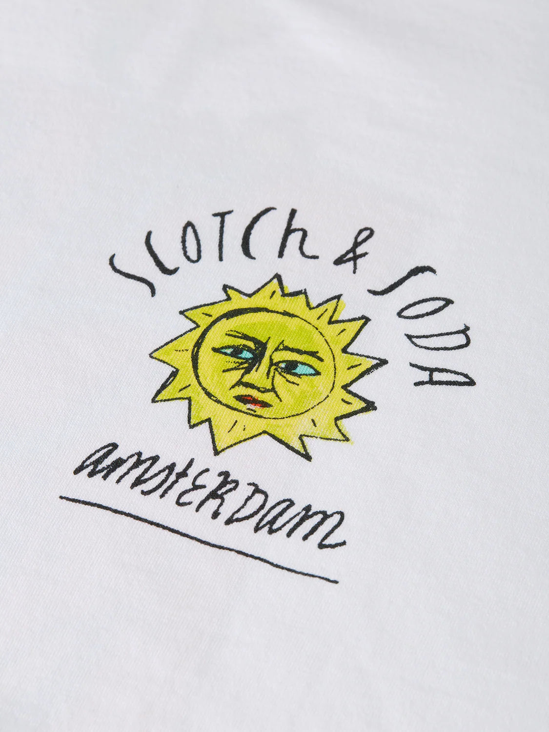 SCOTCH&SODA T-shirt com estampa de arte
