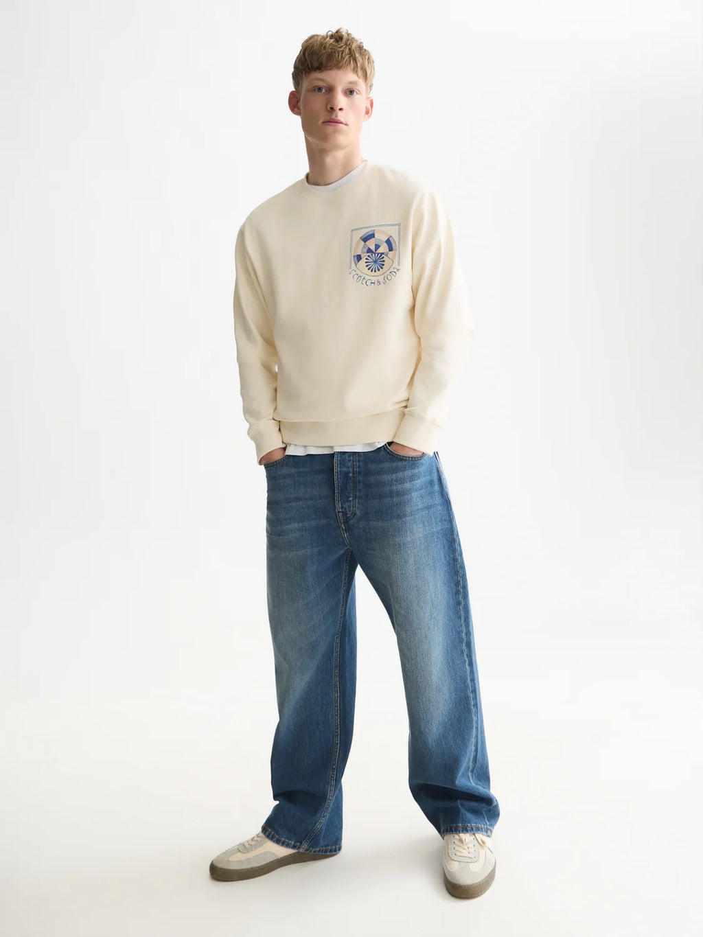 SCOTCH&SODA Camisola com estampa regular