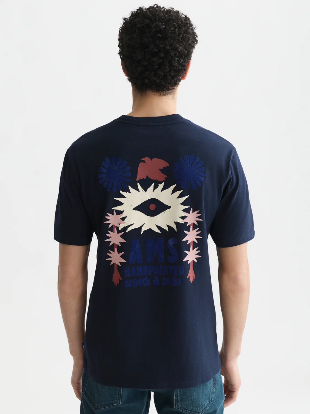 SCOTCH&SODA T-shirt descontraida com estampa artistica