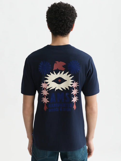 SCOTCH&SODA T-shirt descontraida com estampa artistica