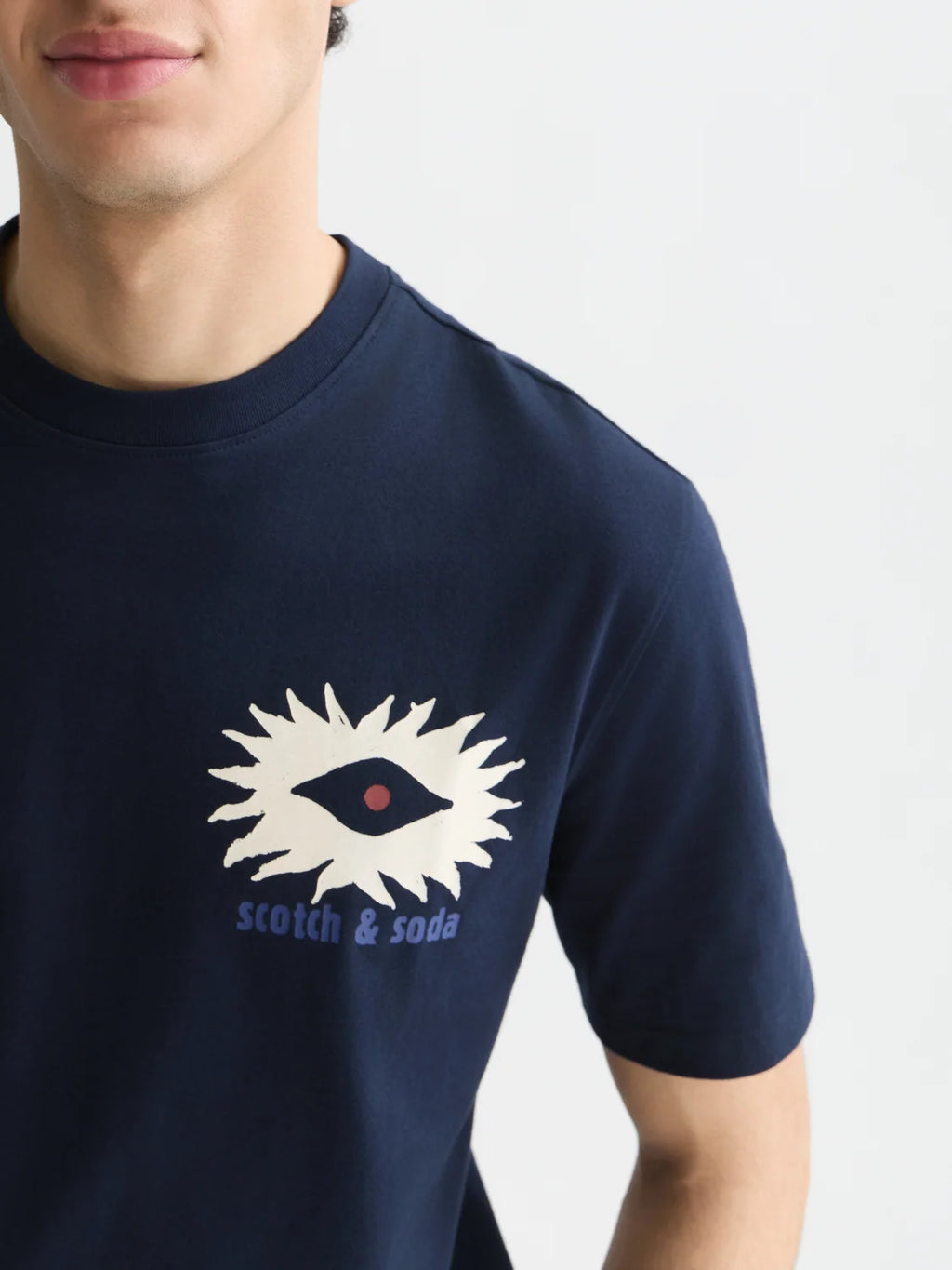 SCOTCH&SODA T-shirt descontraida com estampa artistica