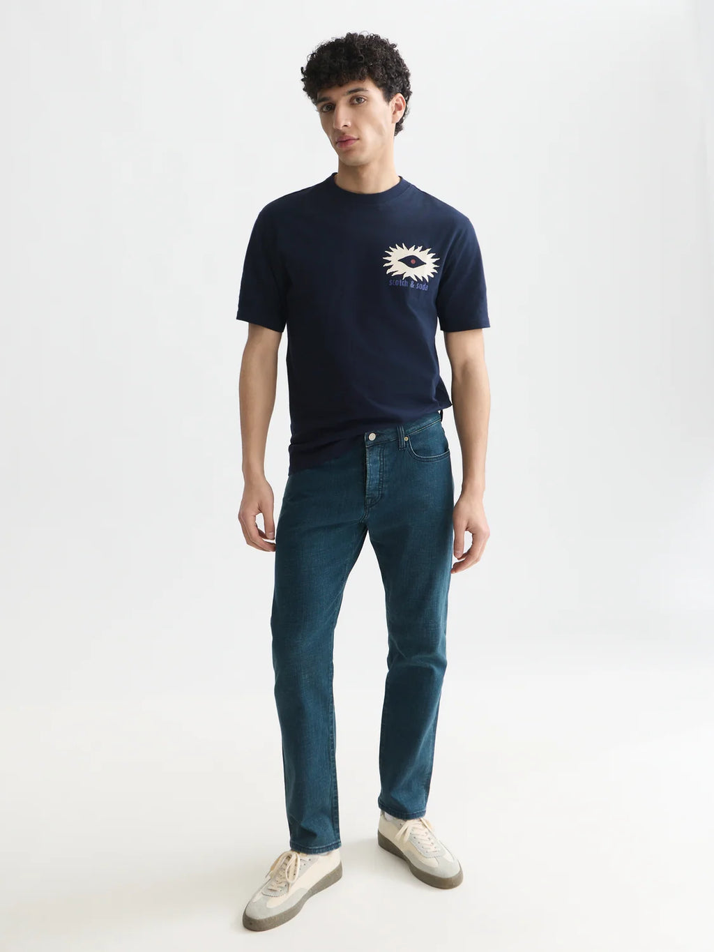 SCOTCH&SODA T-shirt descontraida com estampa artistica