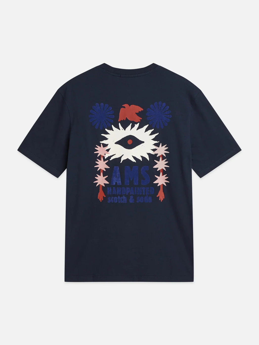 SCOTCH&SODA T-shirt descontraida com estampa artistica