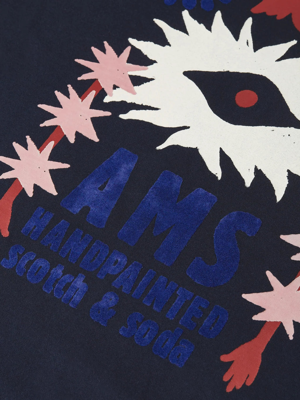 SCOTCH&SODA T-shirt descontraida com estampa artistica