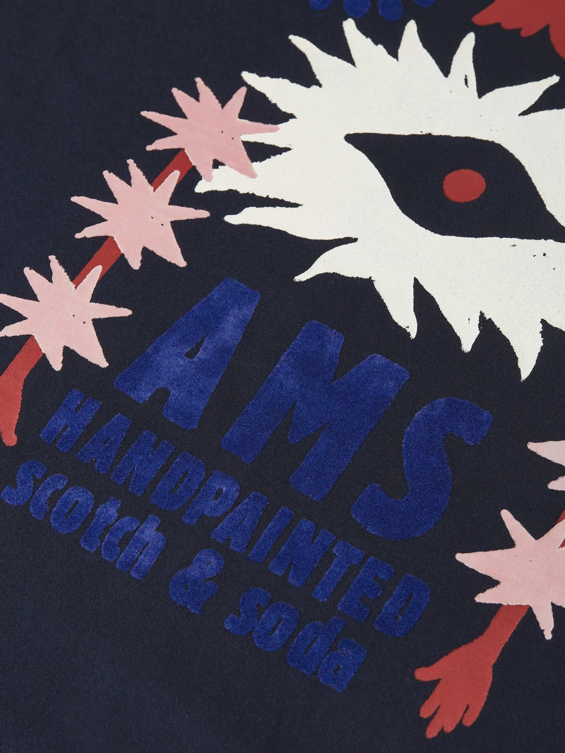 SCOTCH&SODA T-shirt descontraida com estampa artistica
