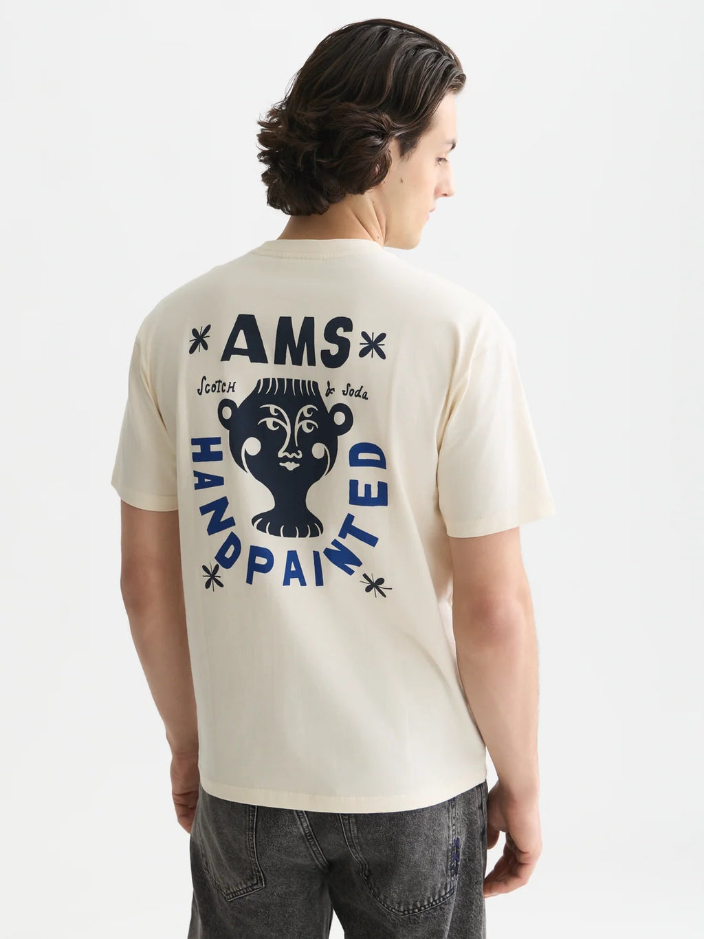 SCOTCH&SODA T-shirt descontraida com estampa artistica