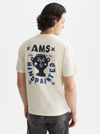 SCOTCH&SODA T-shirt descontraida com estampa artistica