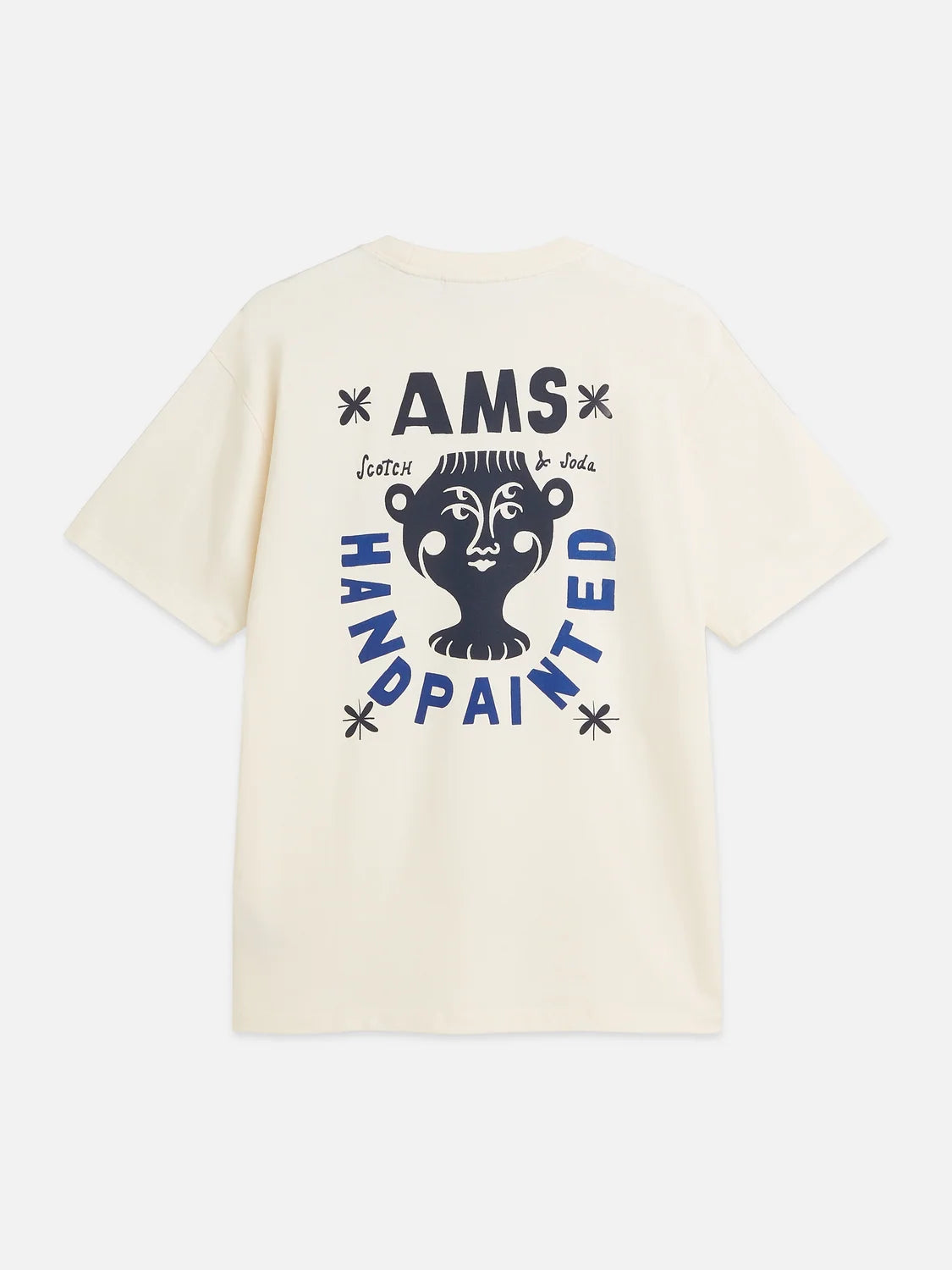SCOTCH&SODA T-shirt descontraida com estampa artistica