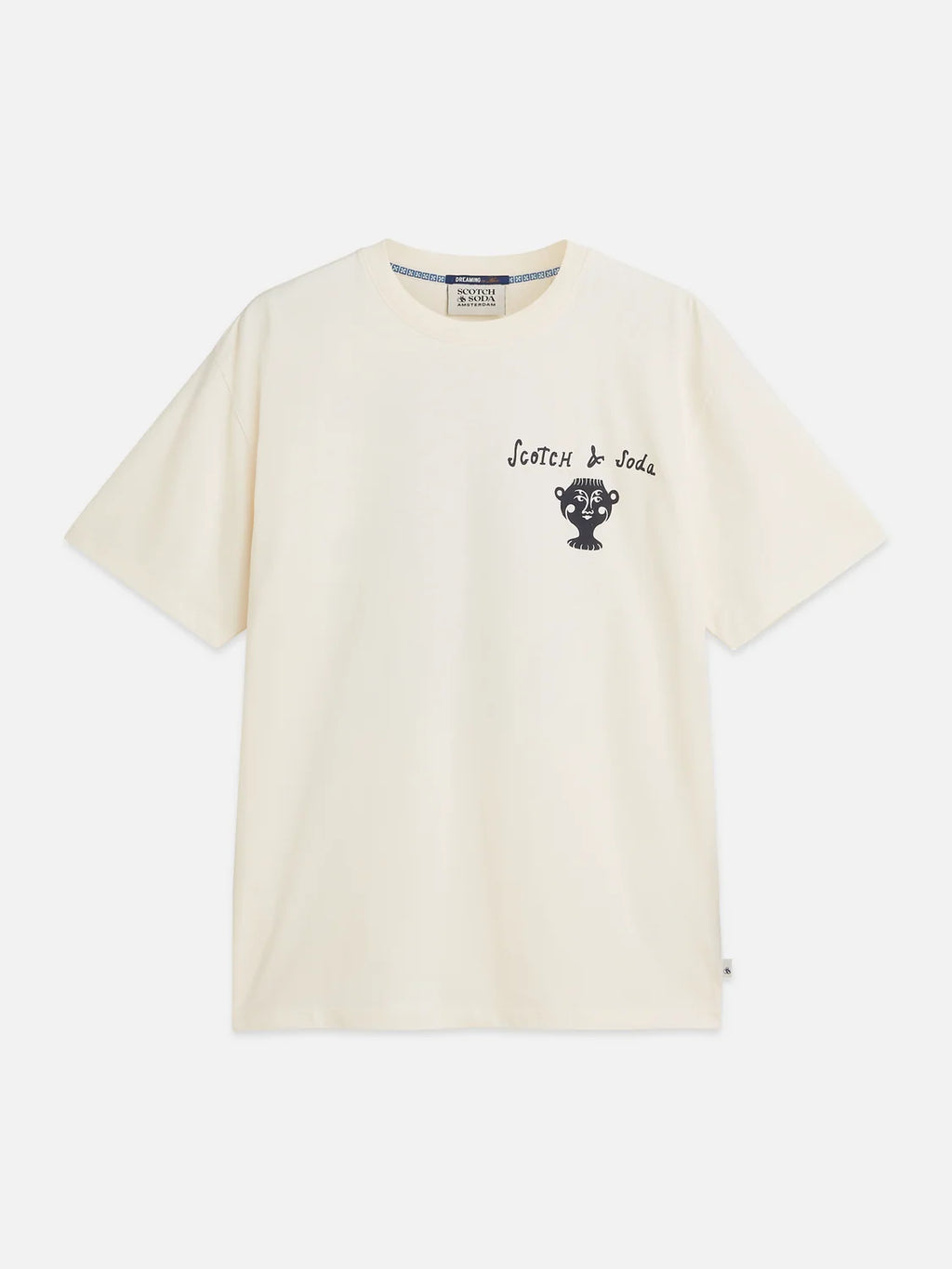 SCOTCH&SODA T-shirt descontraida com estampa artistica