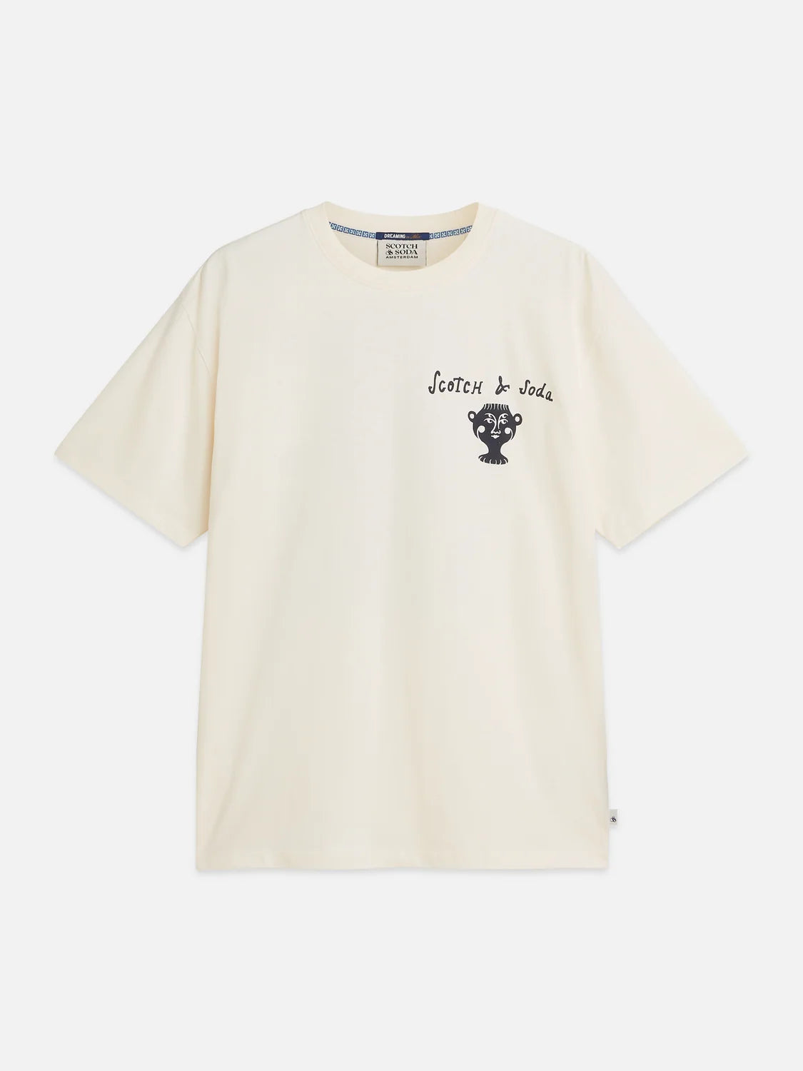 SCOTCH&SODA T-shirt descontraida com estampa artistica