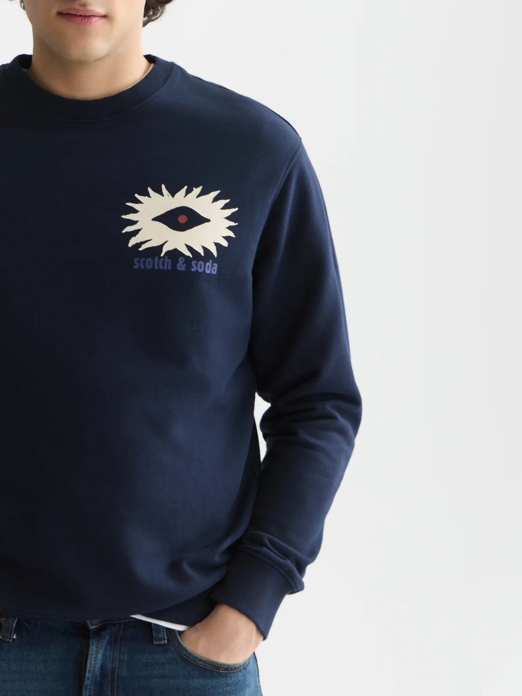 SCOTCH&SODA Camisola com estampa artistica