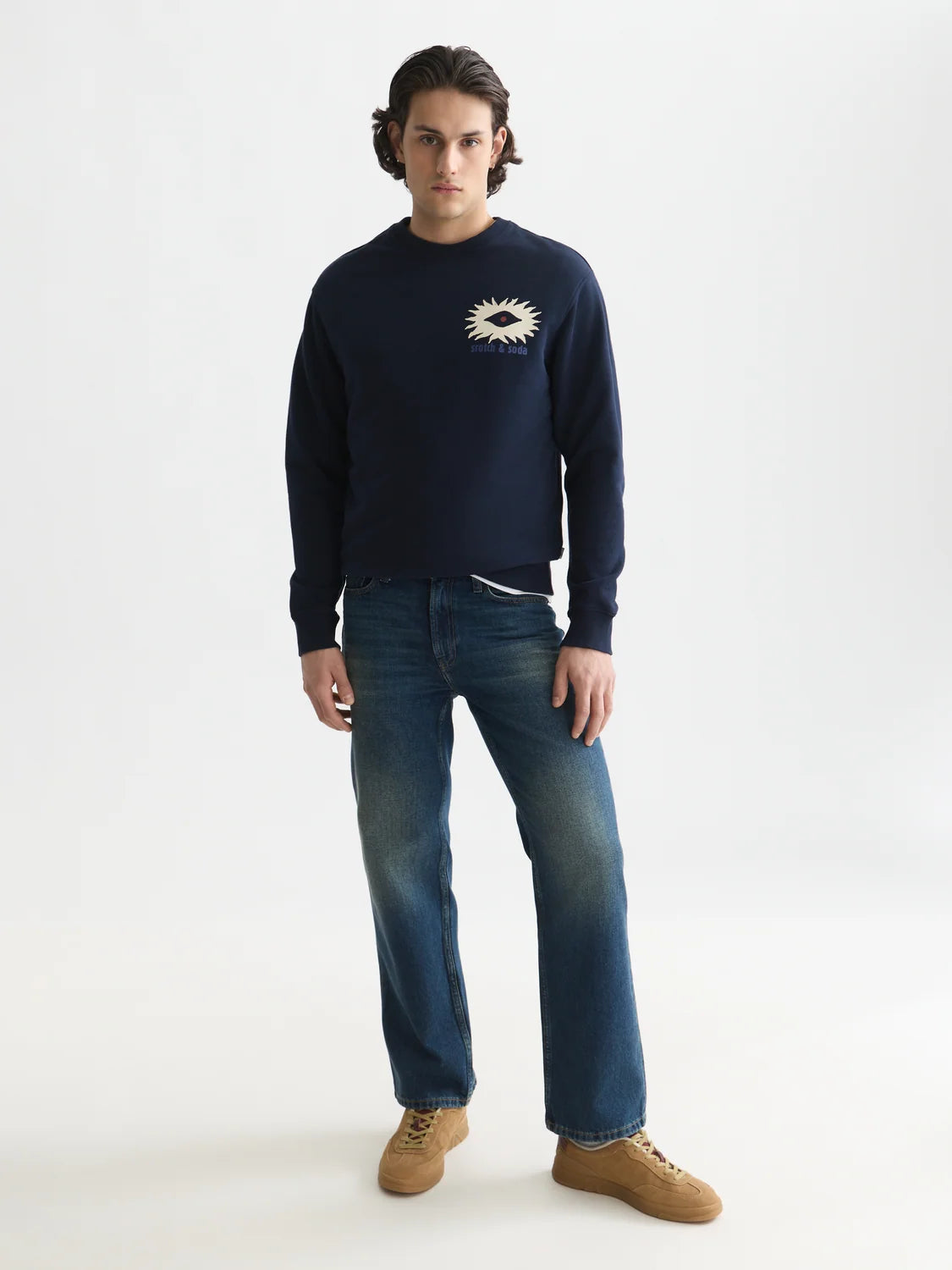 SCOTCH&SODA Camisola com estampa artistica