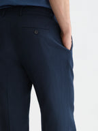 SCOTCH&SODA Calça chino otis reta e relaxada em mistura de linho