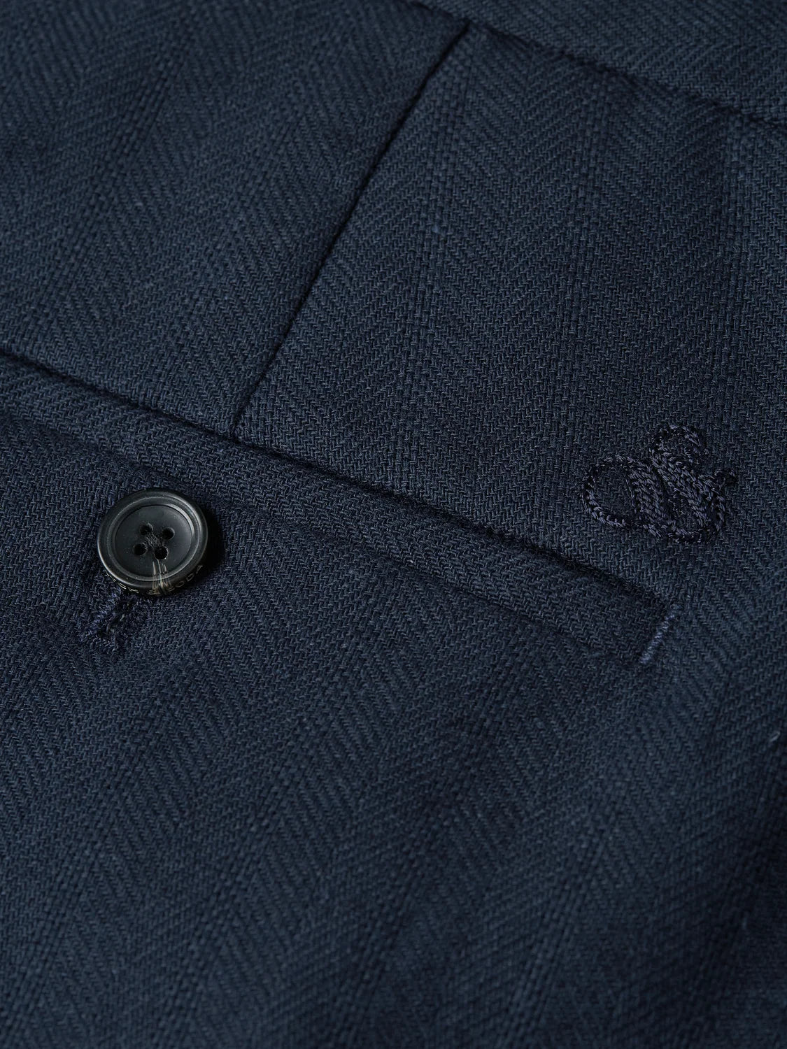 SCOTCH&SODA Calça chino otis reta e relaxada em mistura de linho