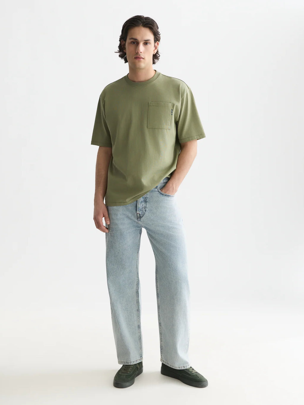 SCOTCH&SODA T-shirt folgada com bolso essentials