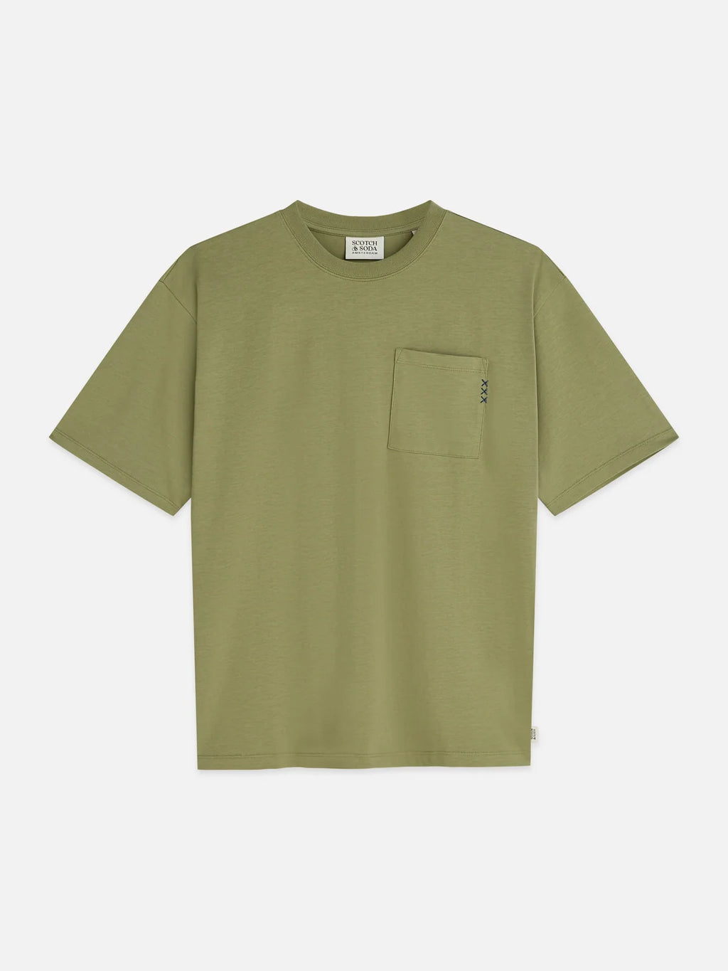 SCOTCH&SODA T-shirt folgada com bolso essentials