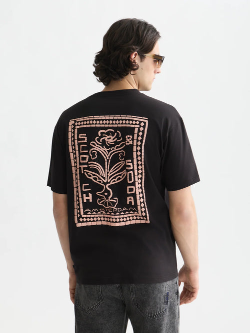 SCOTCH&SODA T-shirt descontraida com estampa artistica