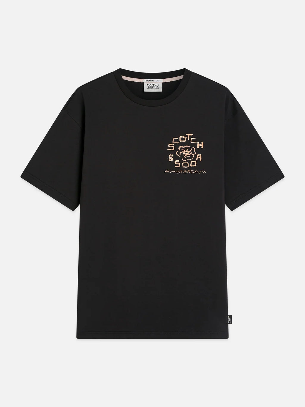 SCOTCH&SODA T-shirt descontraida com estampa artistica