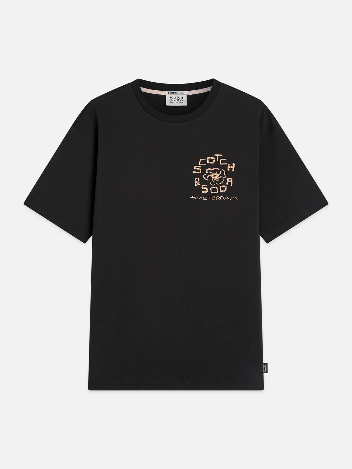 SCOTCH&SODA T-shirt descontraida com estampa artistica