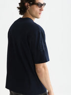 SCOTCH&SODA x Royal Delft T-shirt folgada com bordado
