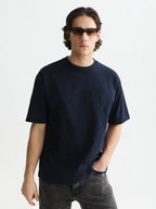SCOTCH&SODA x Royal Delft T-shirt folgada com bordado