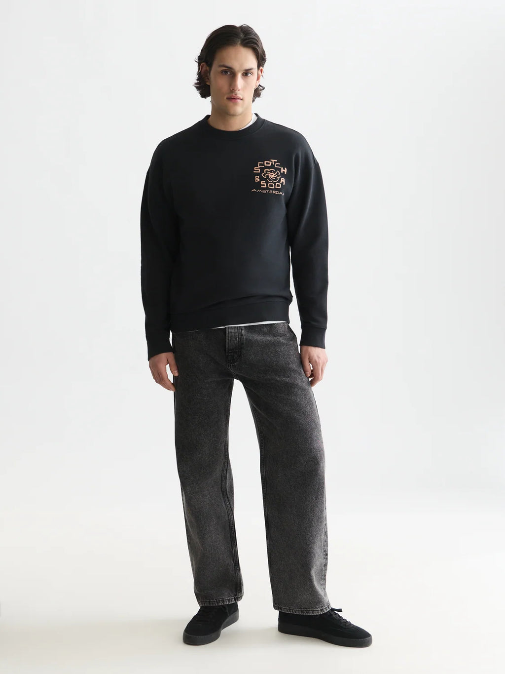 SCOTCH&SODA Camisola descontraida com estampa artistica