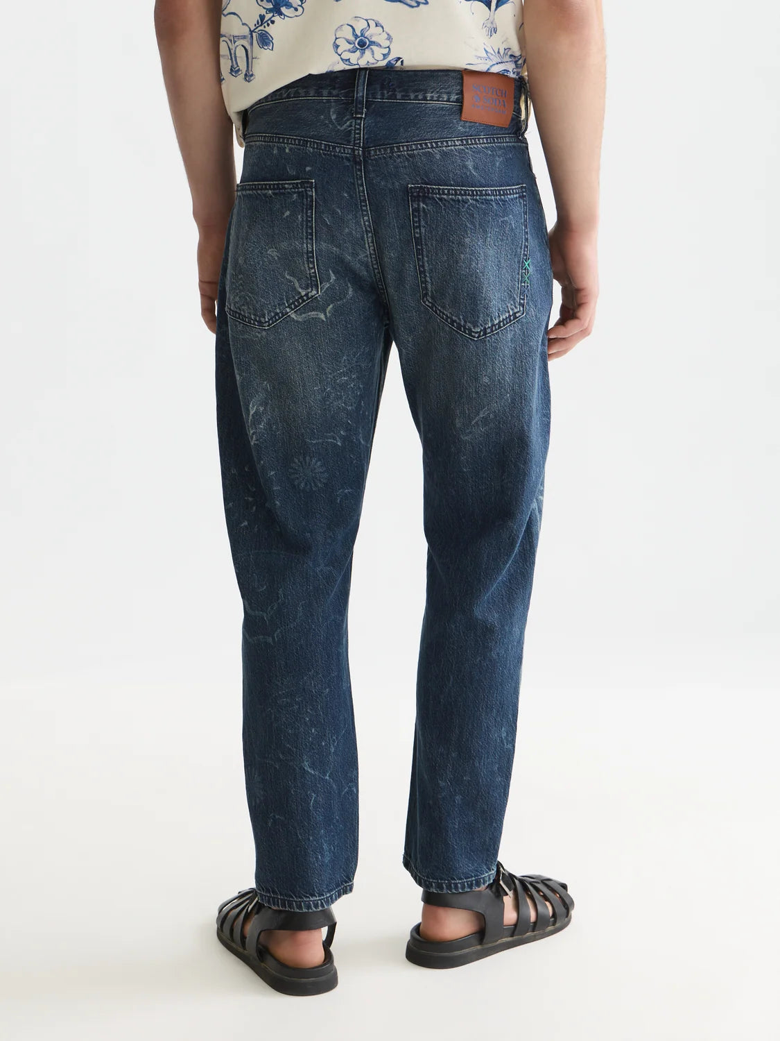 SCOTCH&SODA x Royal Delft Jeans dean folgada e afunilada