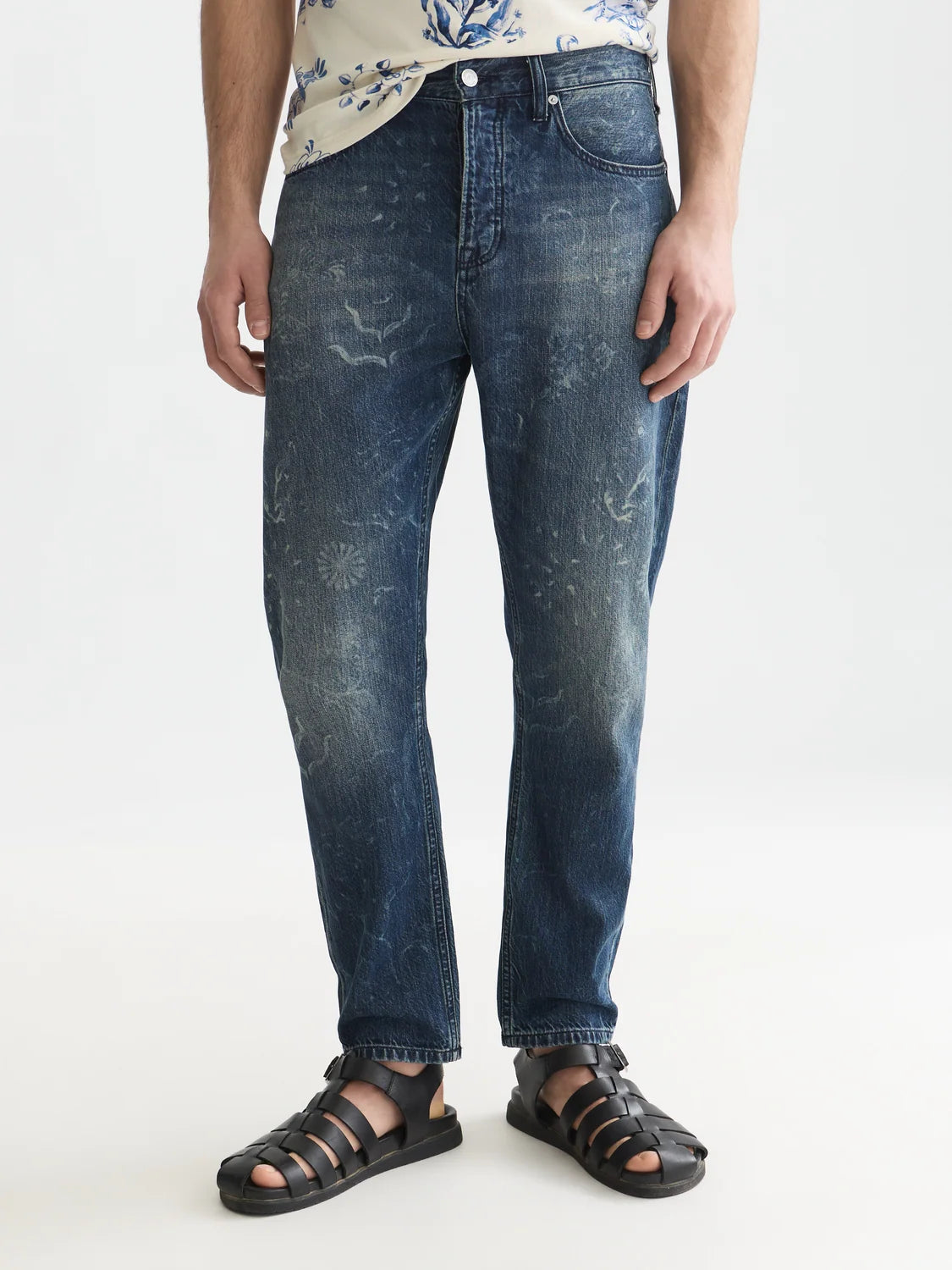 SCOTCH&SODA x Royal Delft Jeans dean folgada e afunilada