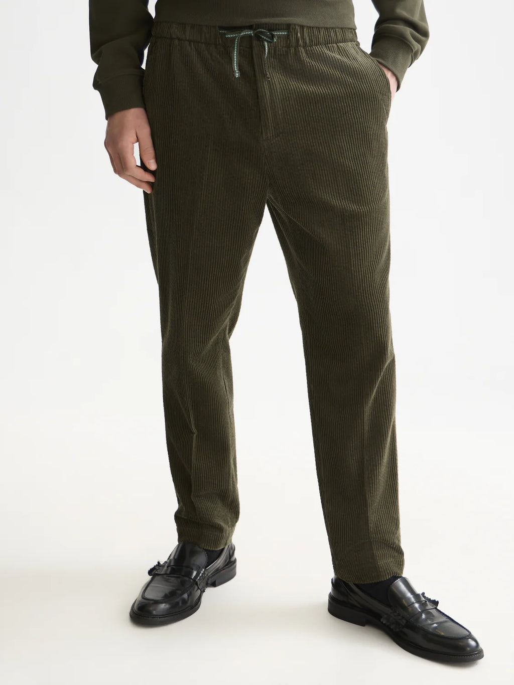 SCOTCH&SODA Calça jogger folgada e afunilada de veludo cotelê