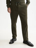 SCOTCH&SODA Calça jogger folgada e afunilada de veludo cotelê