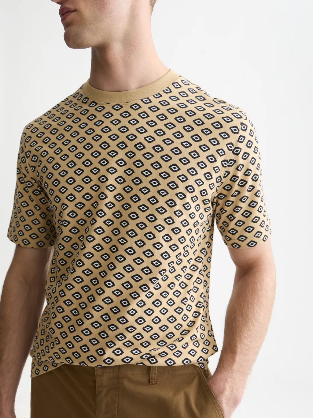 SCOTCH&SODA T-shirt de corte regular com microestampa