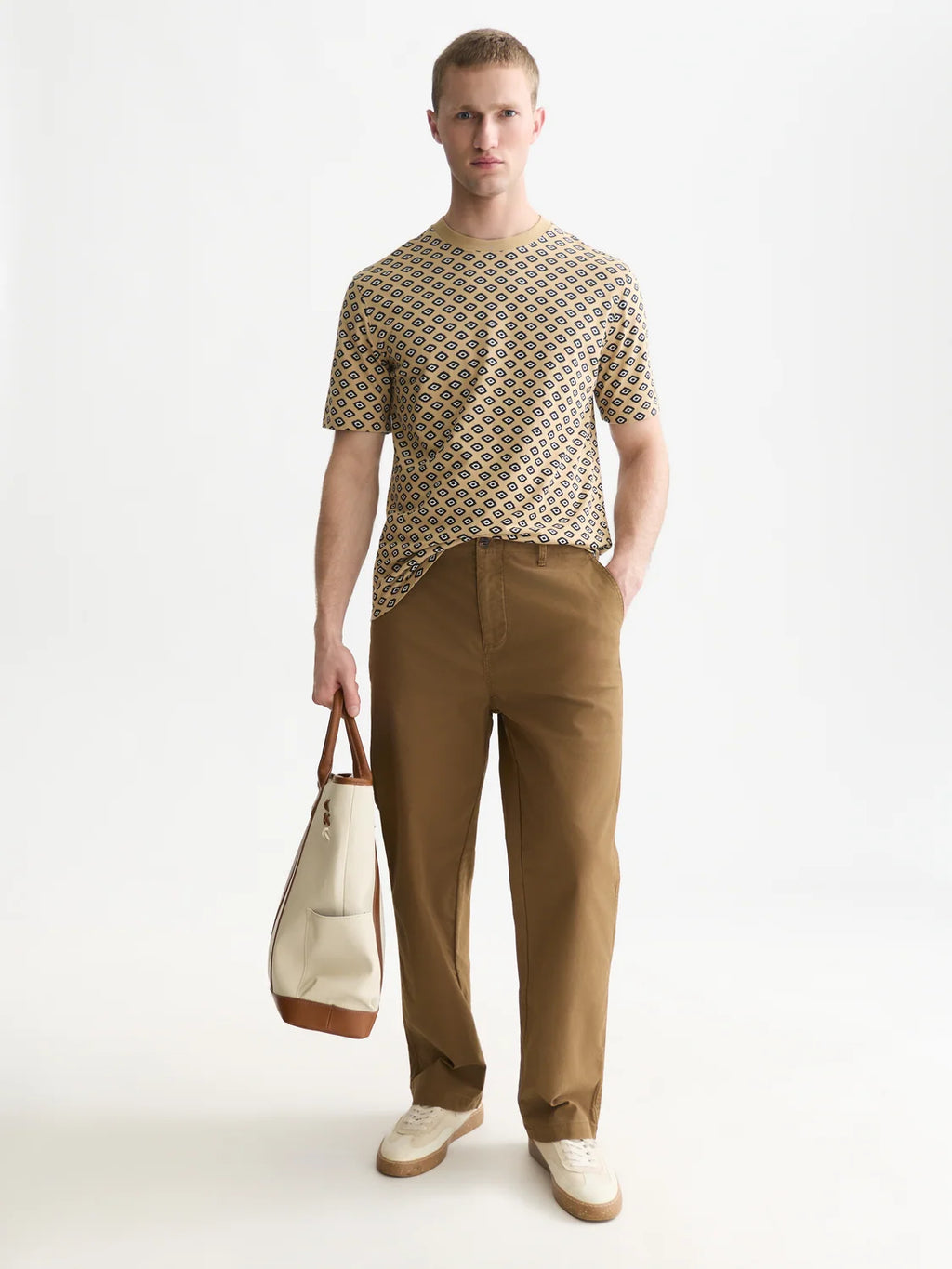 SCOTCH&SODA T-shirt de corte regular com microestampa