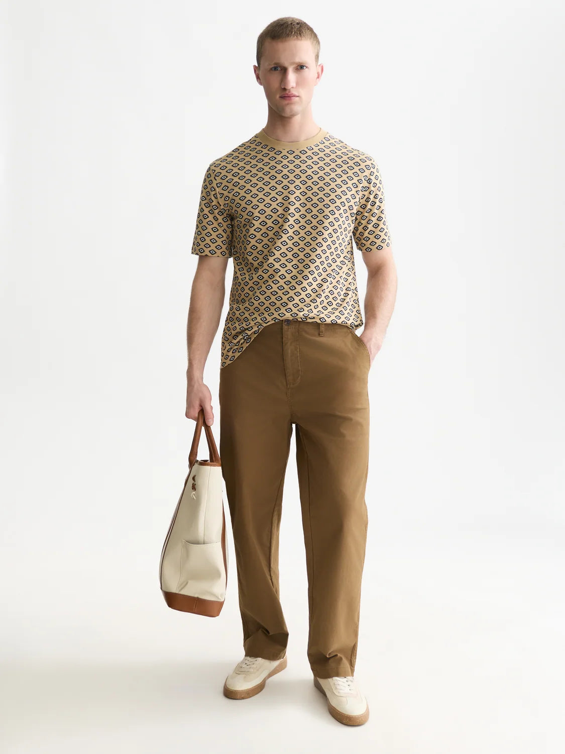 SCOTCH&SODA T-shirt de corte regular com microestampa
