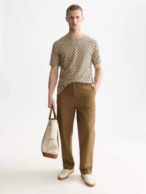 SCOTCH&SODA T-shirt de corte regular com microestampa