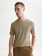 SCOTCH&SODA T-shirt de corte regular com microestampa