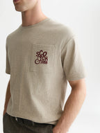 SCOTCH&SODA T-shirt com bordado exclusivo