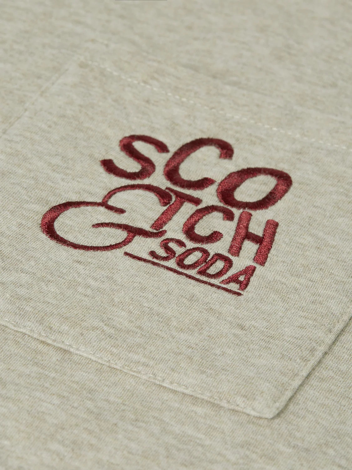 SCOTCH&SODA T-shirt com bordado exclusivo