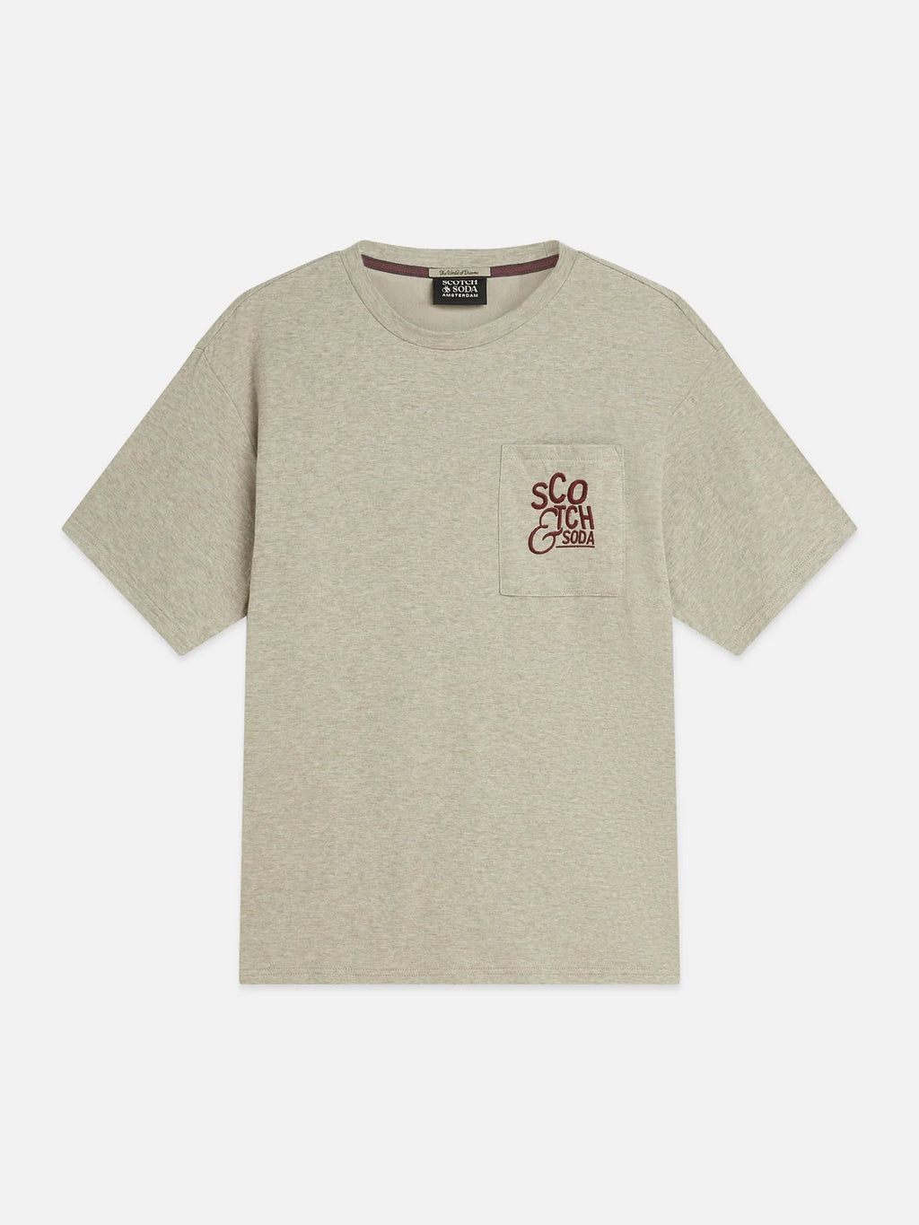 SCOTCH&SODA T-shirt com bordado exclusivo