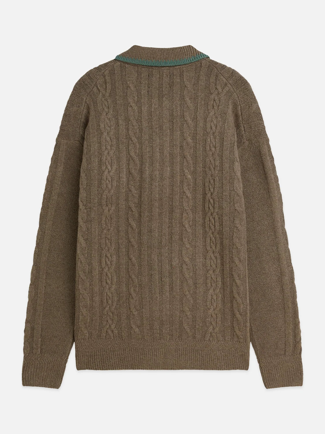 SCOTCH&SODA Polo de lã macia com trama trançada