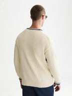 SCOTCH&SODA Cardigan em mistura de algodão com intársia