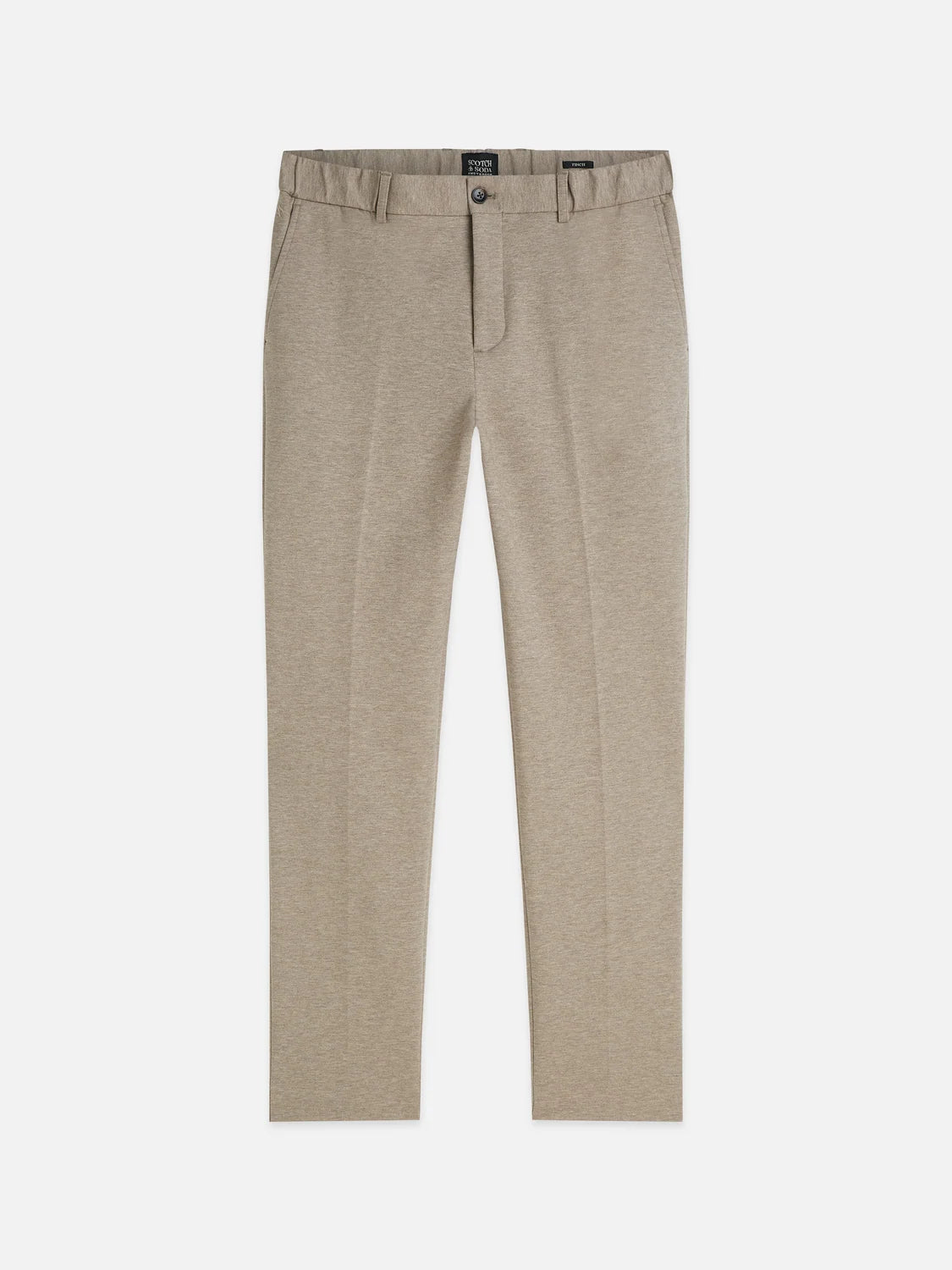 SCOTCH&SODA Calça com acabamento personalizado em malha tingida em fio