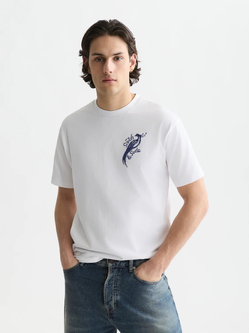 SCOTCH&SODA x Royal Delft T-shirt pintada à mão